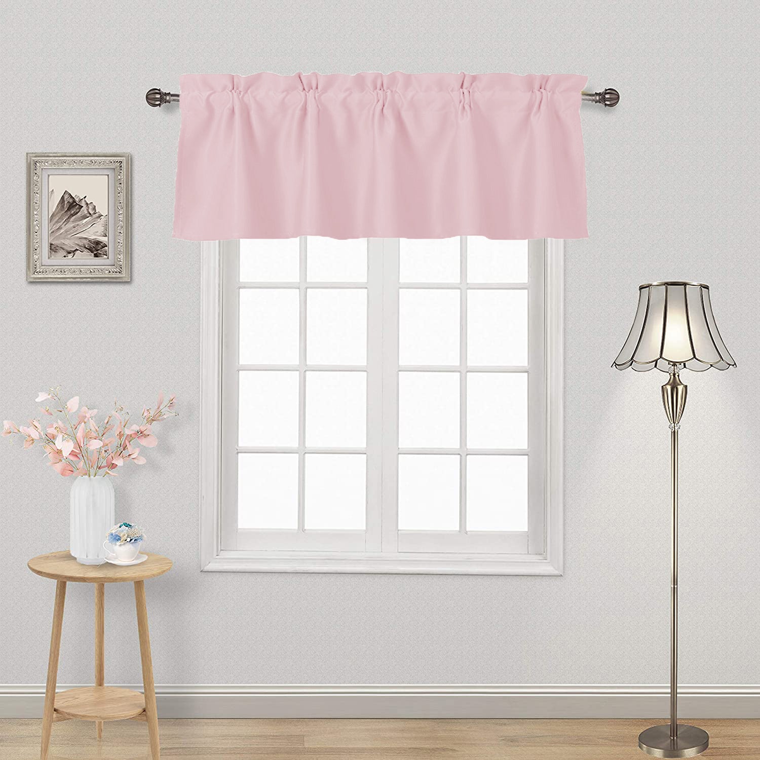 DWCN Blackout Valance Curtains for Kitchen, 1 Panel
