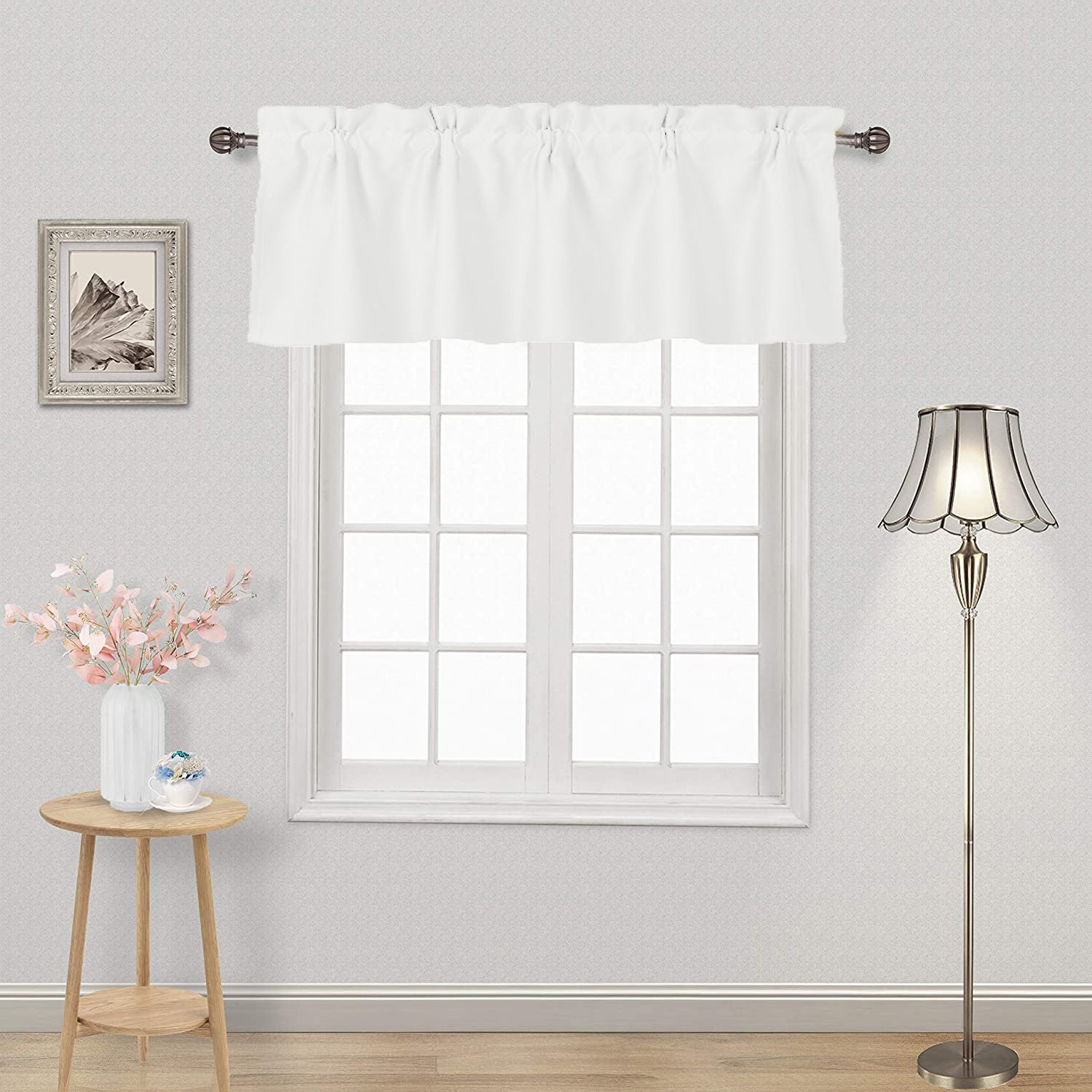DWCN Blackout Valance Curtains for Kitchen, 1 Panel