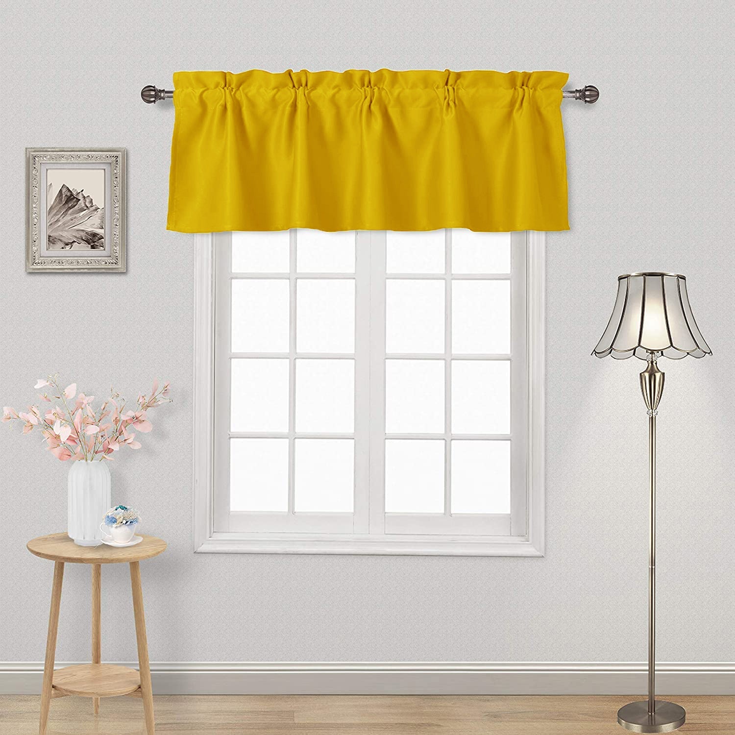 DWCN Blackout Valance Curtains for Kitchen, 1 Panel