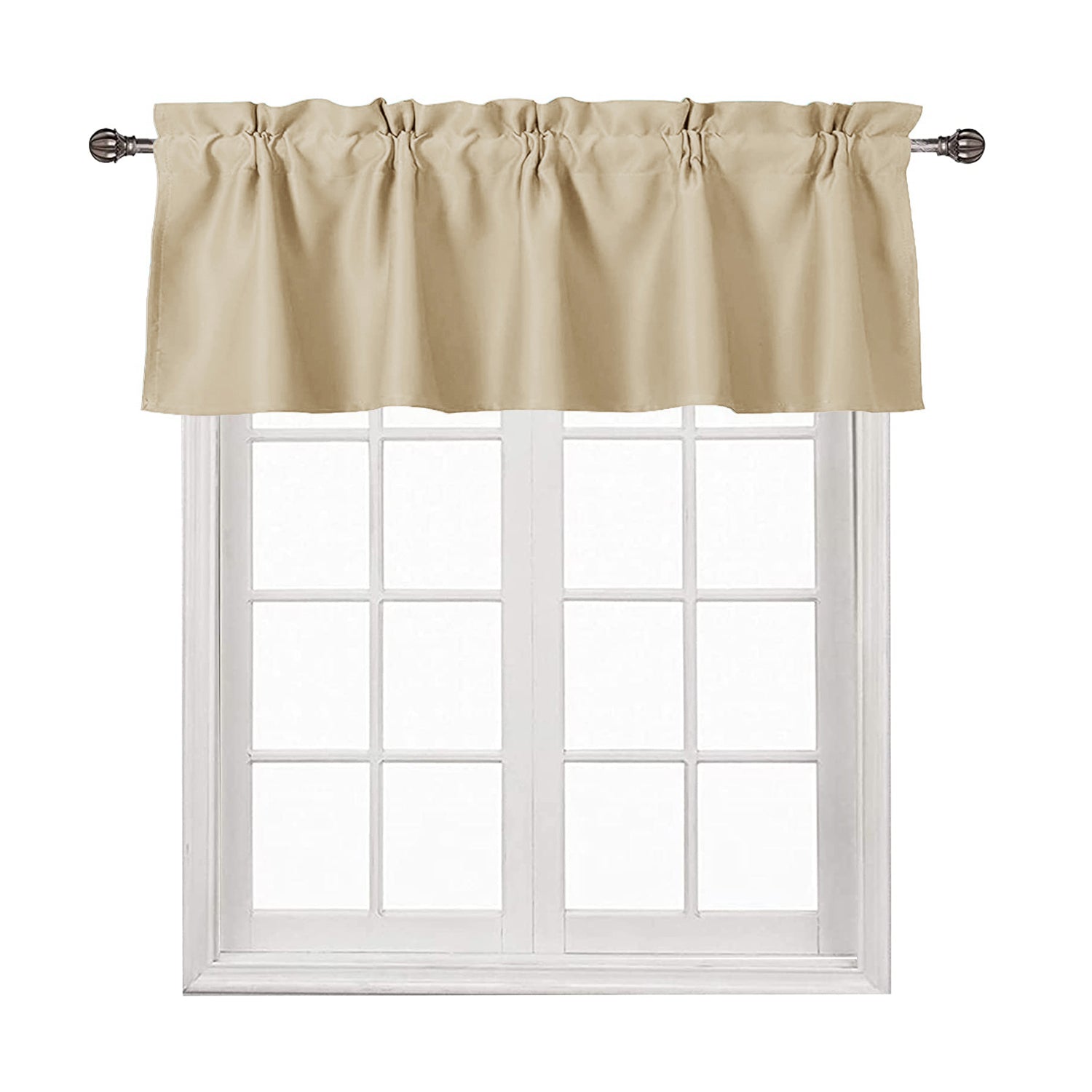DWCN Blackout Valance Curtains for Kitchen, 1 Panel