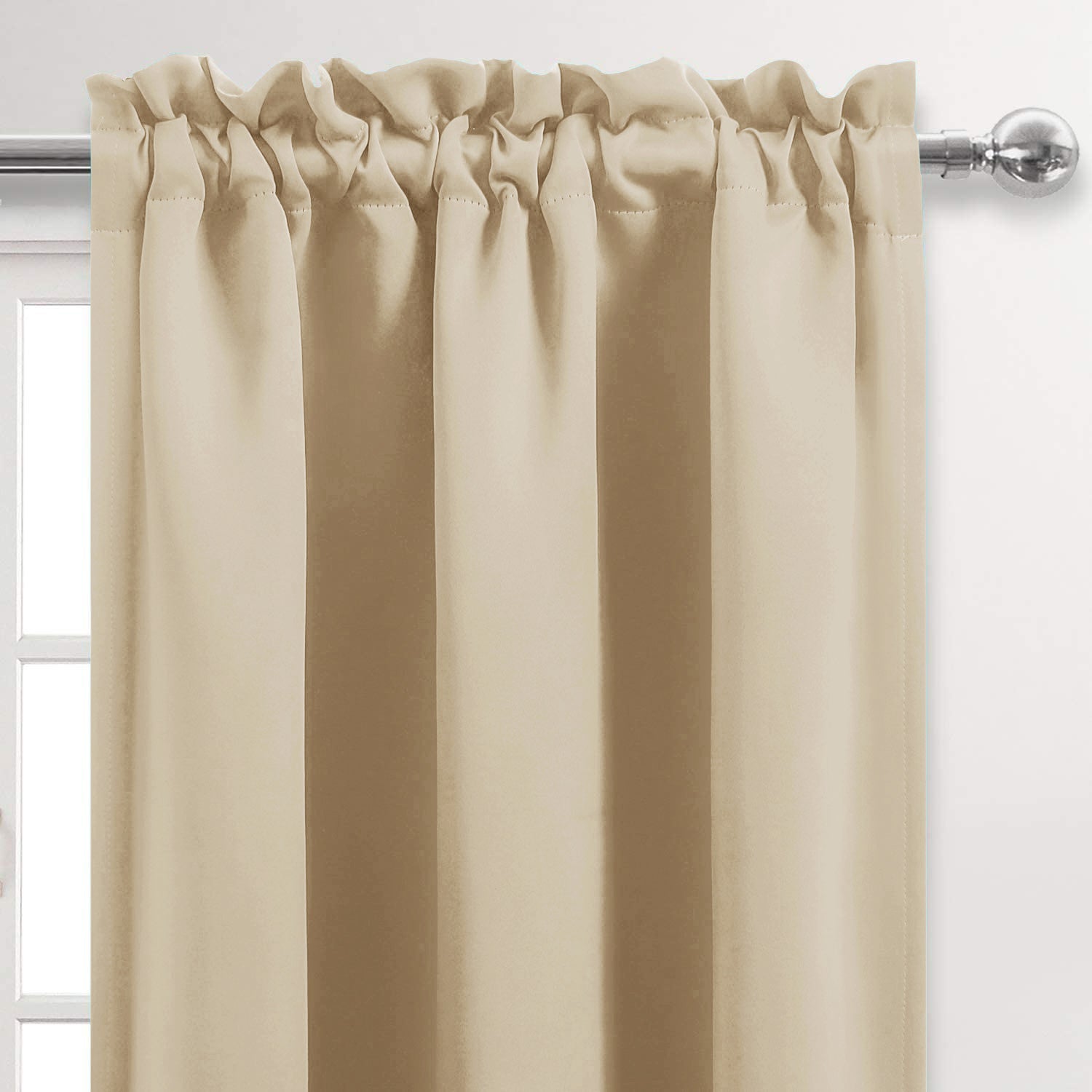 DWCN Blackout Valance Curtains for Kitchen, 1 Panel