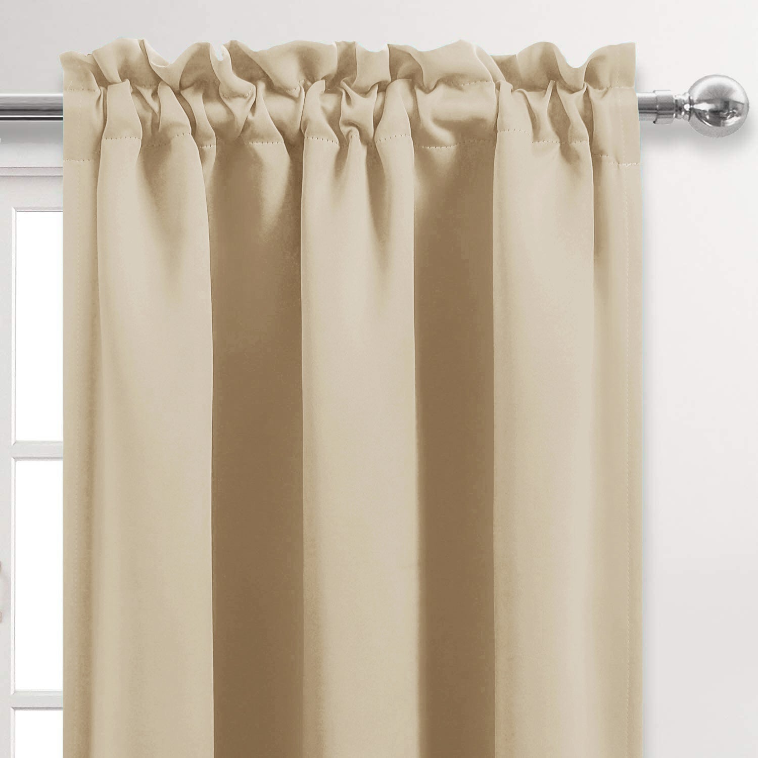 DWCN Blackout Valance Curtains for Kitchen, 1 Panel