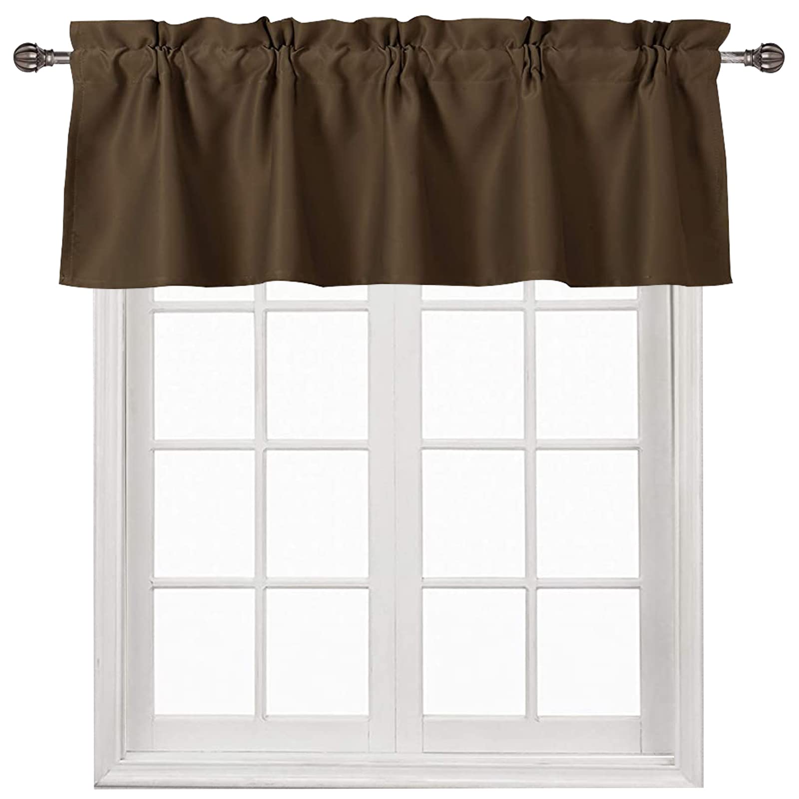 DWCN Blackout Valance Curtains for Kitchen, 1 Panel