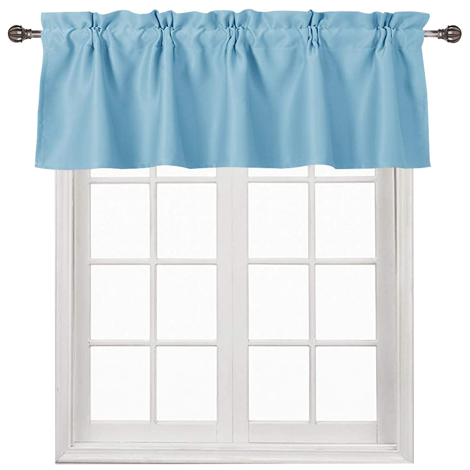 DWCN Blackout Valance Curtains for Kitchen, 1 Panel