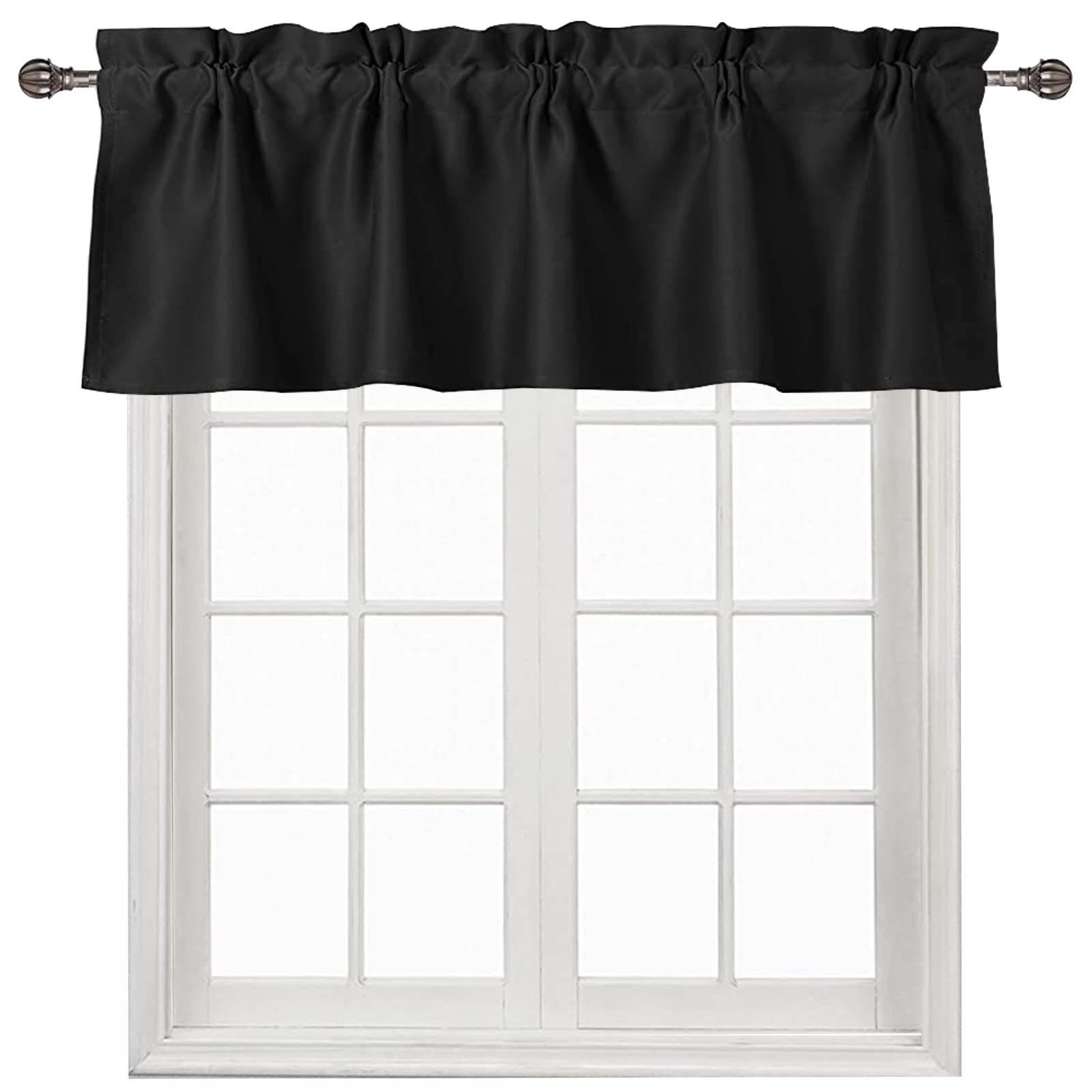 DWCN Blackout Valance Curtains for Kitchen, 1 Panel