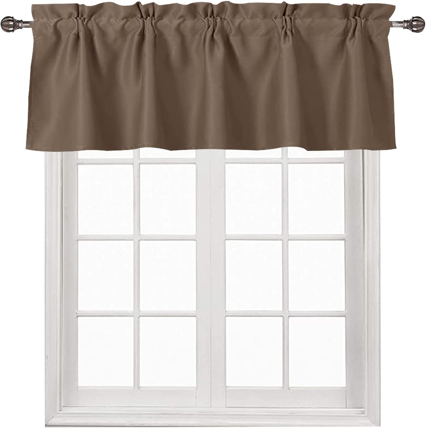 DWCN Blackout Valance Curtains for Kitchen, 1 Panel