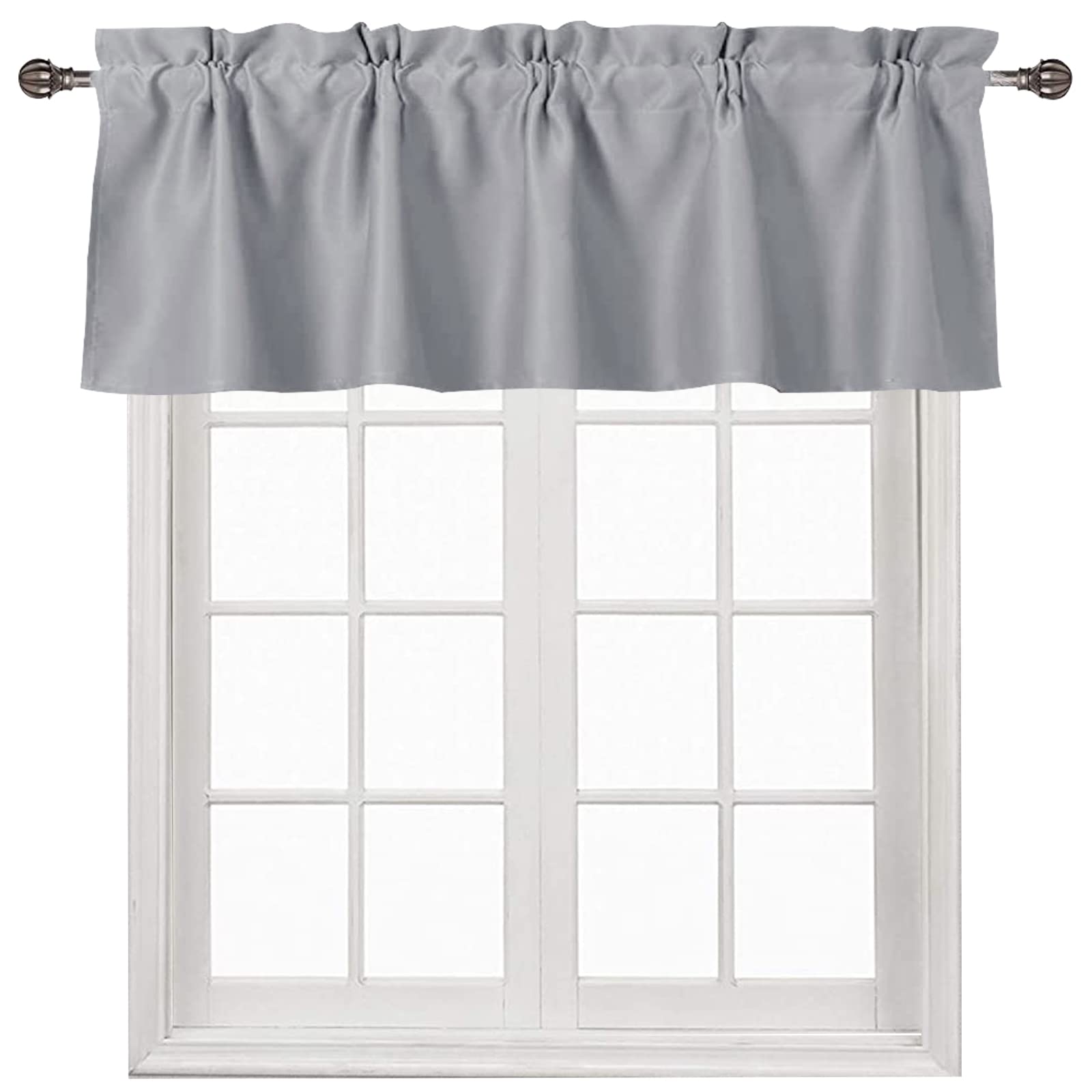 DWCN Blackout Valance Curtains for Kitchen, 1 Panel