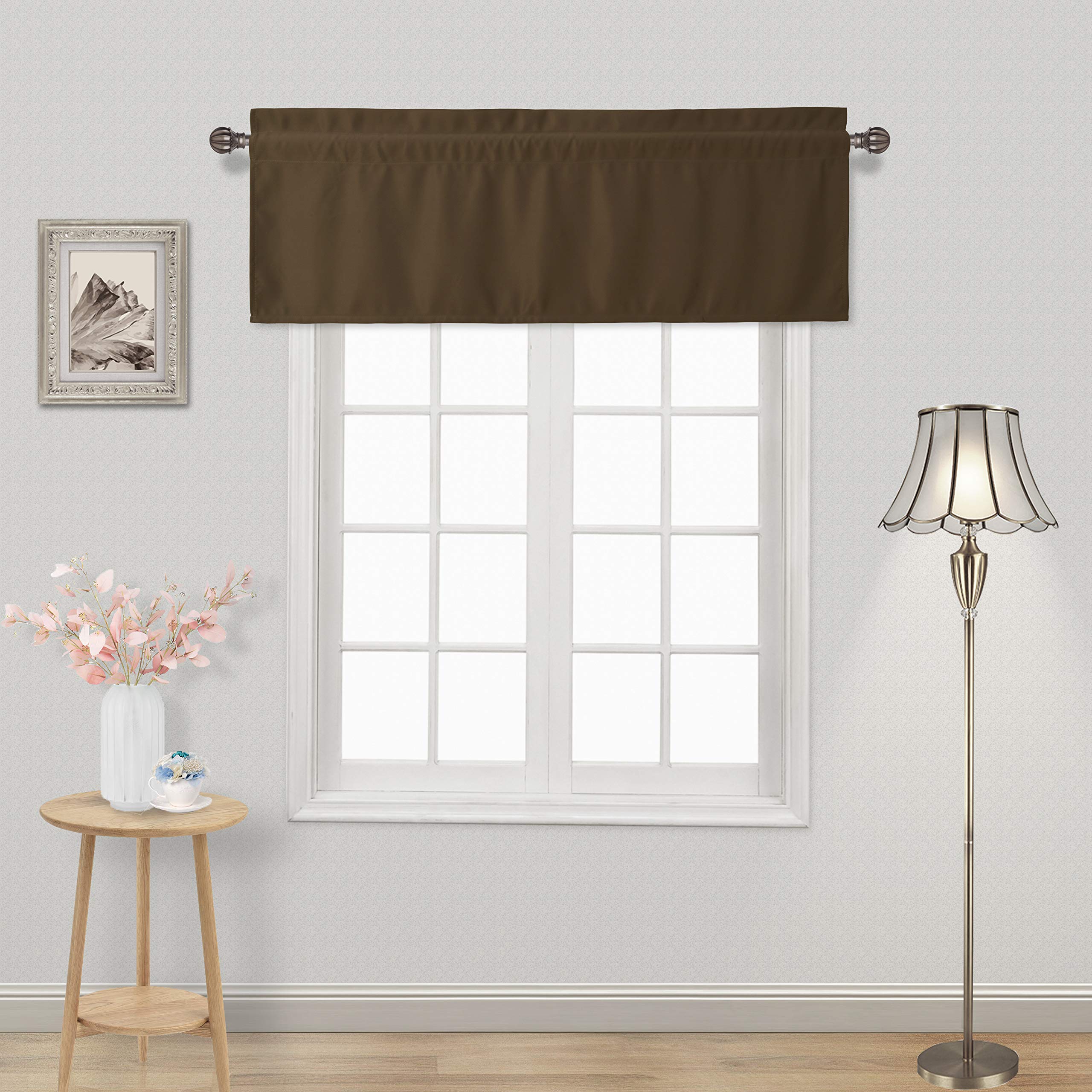 DWCN Blackout Valance Curtains for Kitchen, 1 Panel
