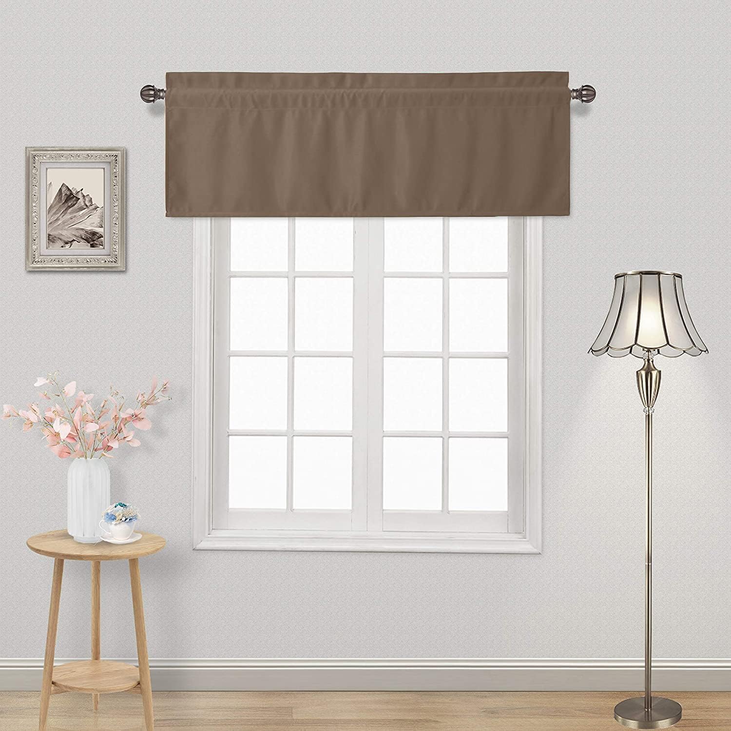 DWCN Blackout Valance Curtains for Kitchen, 1 Panel