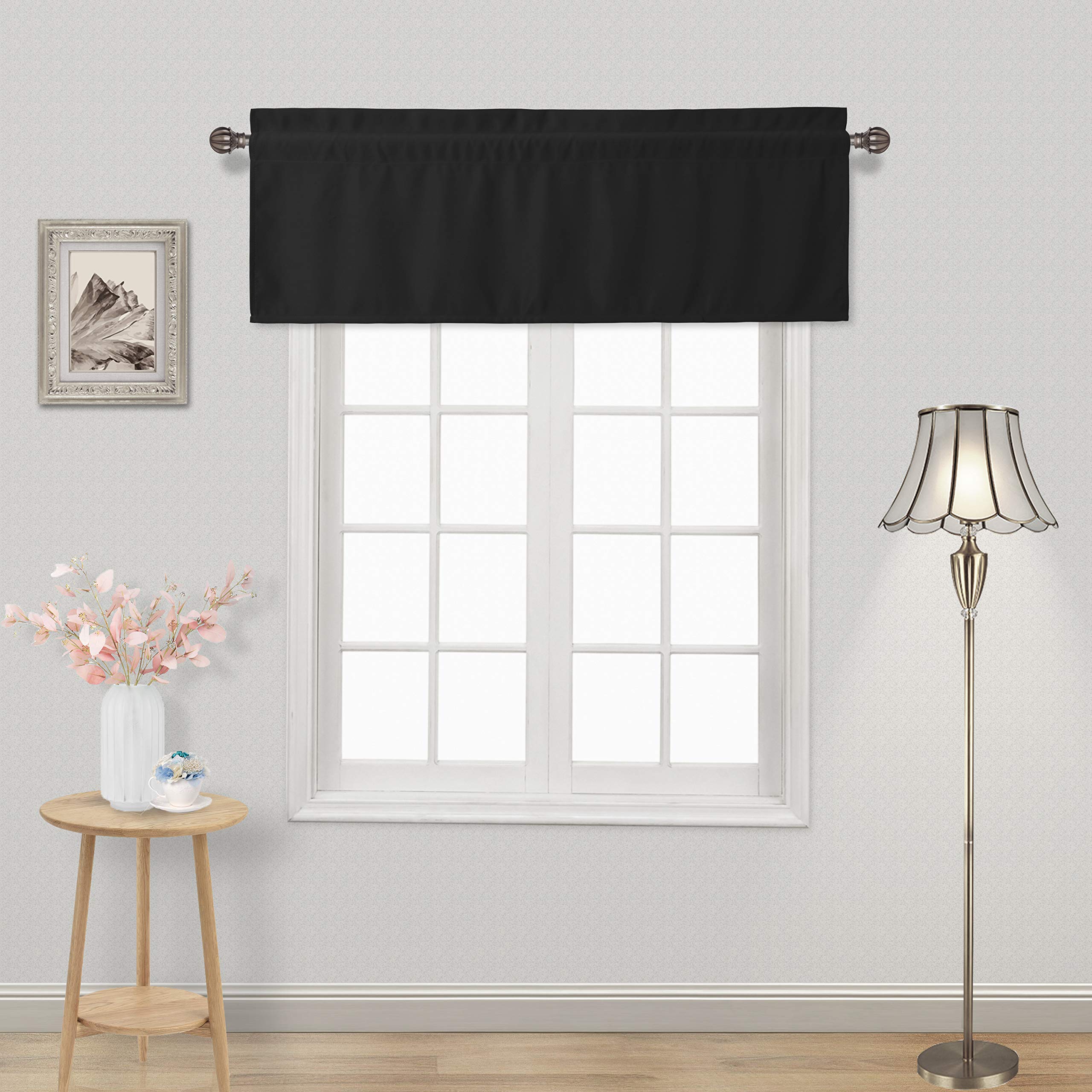 DWCN Blackout Valance Curtains for Kitchen, 1 Panel