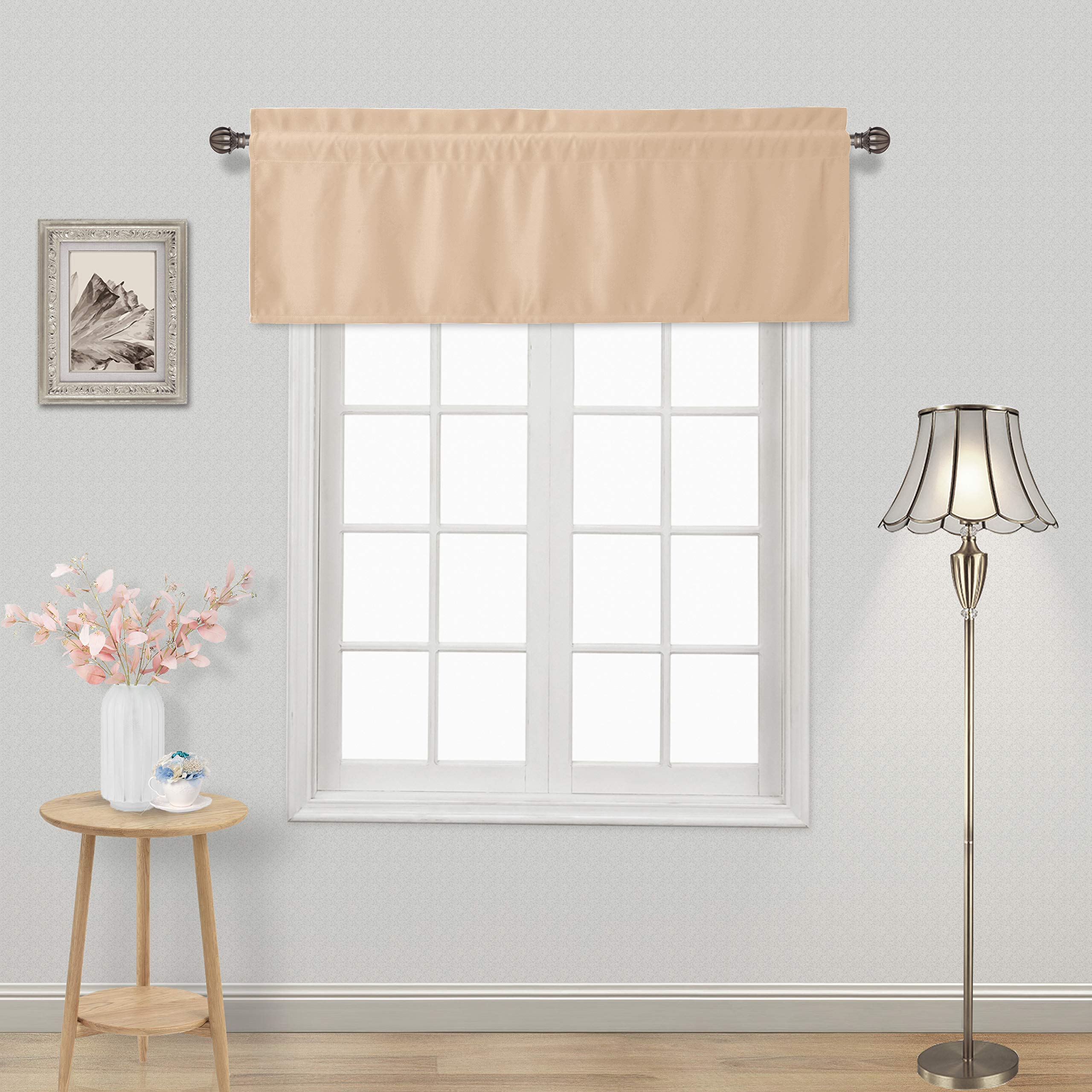 DWCN Blackout Valance Curtains for Kitchen, 1 Panel