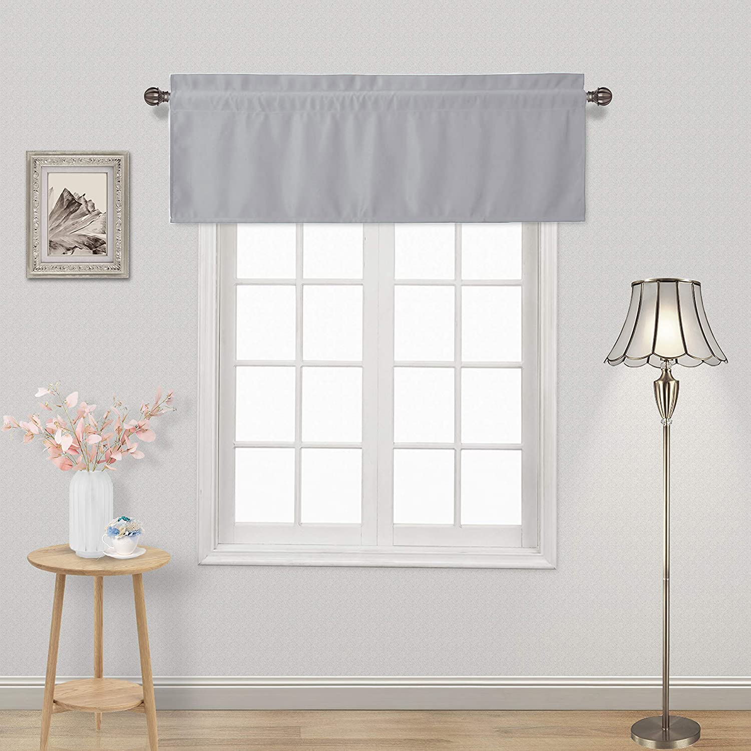 DWCN Blackout Valance Curtains for Kitchen, 1 Panel