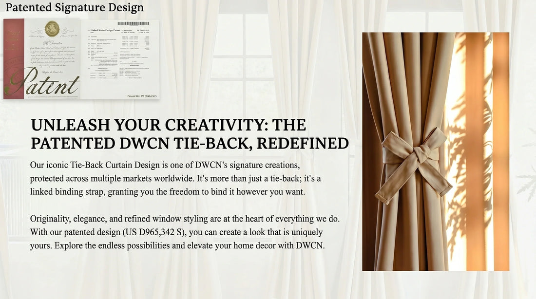 Why DWCN Home’s Patented Tie-Back Design Makes Curtains Feel More Thoughtfully Made