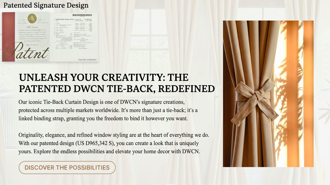 Why DWCN Home’s Patented Tie-Back Design Makes Curtains Feel More Thoughtfully Made