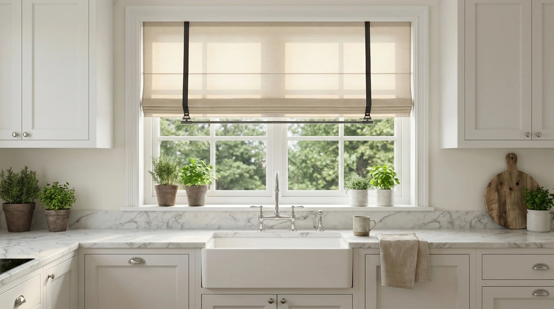 Roman Shades Good for Kitchens