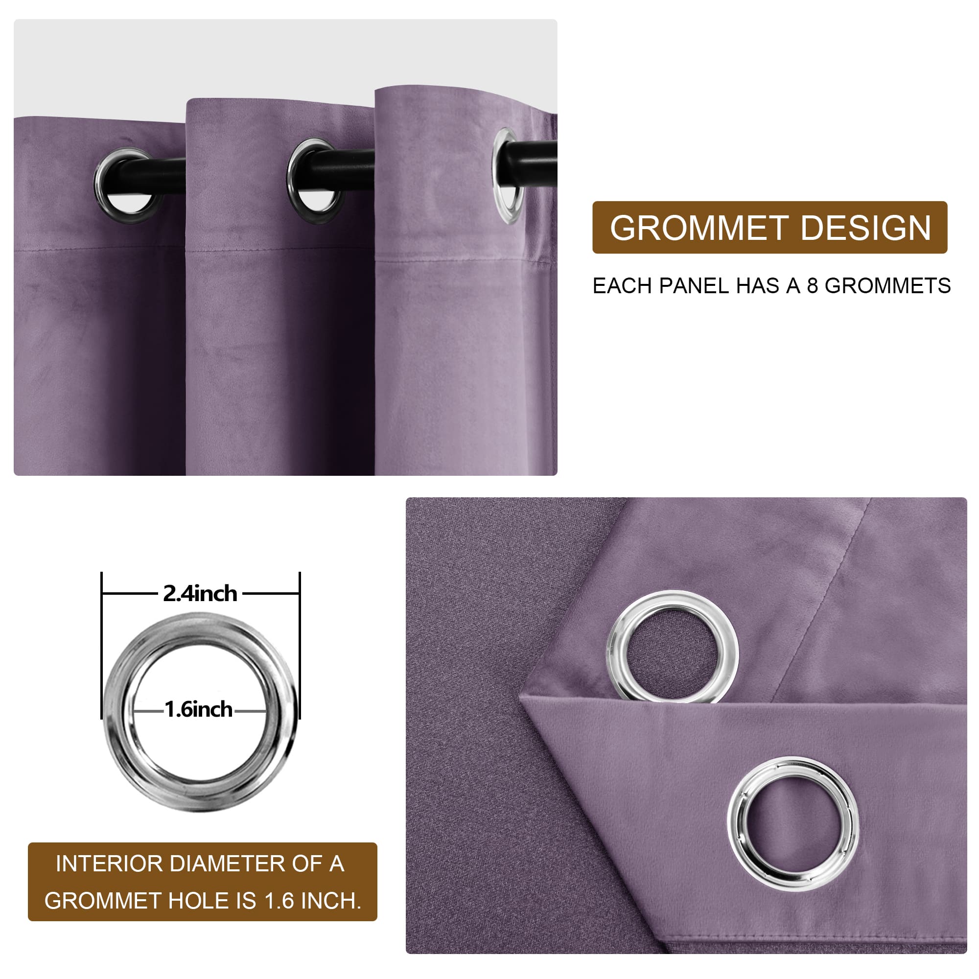 DWCN Velvet Blackout Curtains - DWCN Official