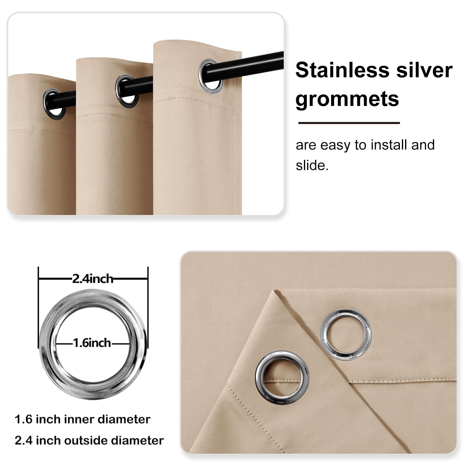 DWCN Grommet Blackout Curtains - DWCN Official