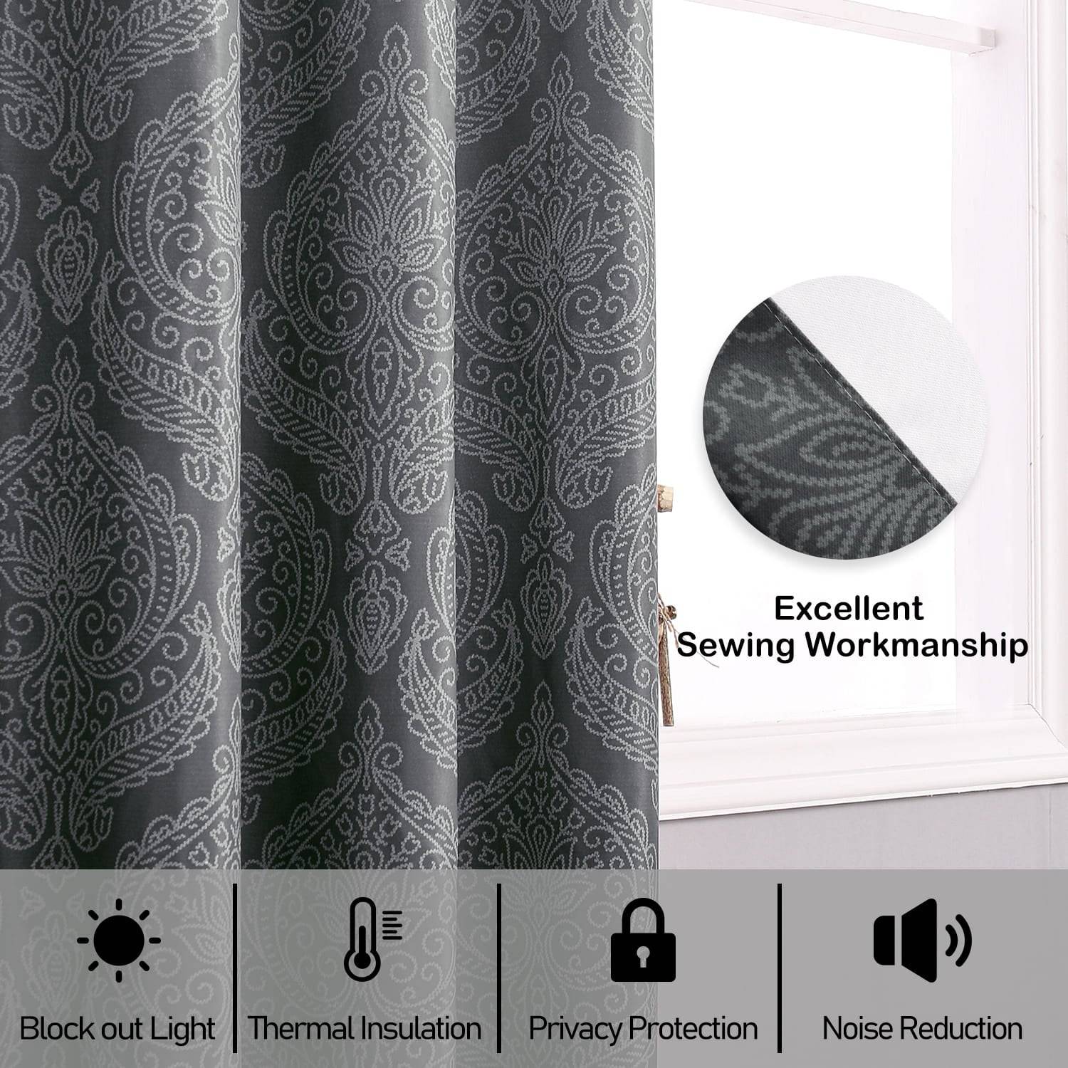 DWCN Ombre Blackout Curtains - DWCN Official