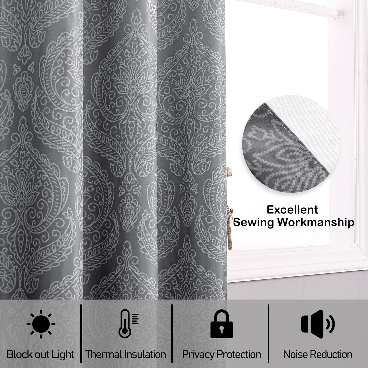DWCN Ombre Blackout Curtains - DWCN Official