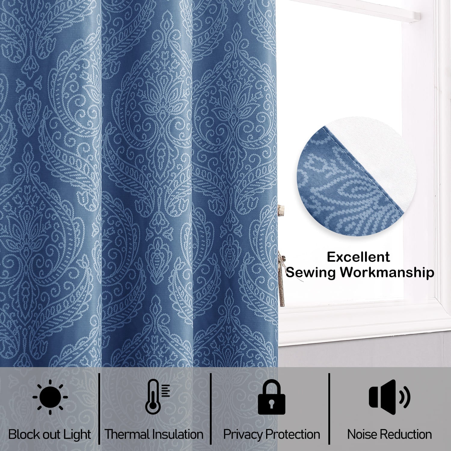 DWCN Ombre Blackout Curtains - DWCN Official