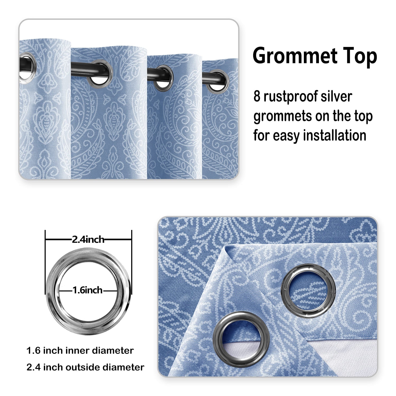 DWCN Ombre Blackout Curtains - DWCN Official