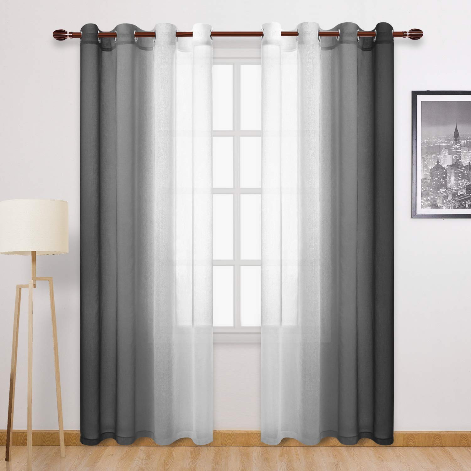 DWCN Ombre Sheer Curtains - DWCN Official