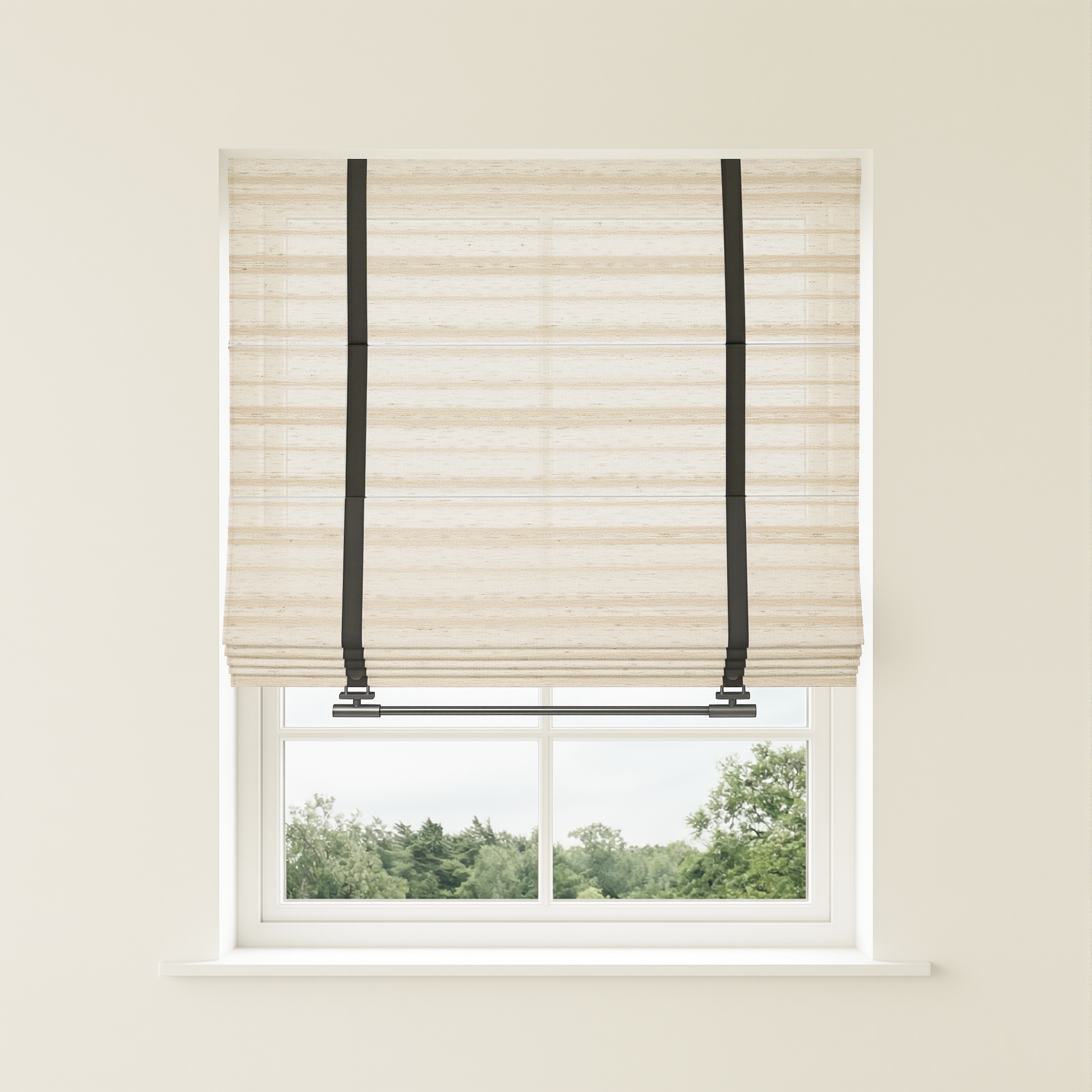 Beatrice Custom Linen Roman Shades