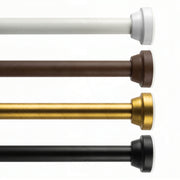 No-Drill Flexible Telescopic Curtain Rod