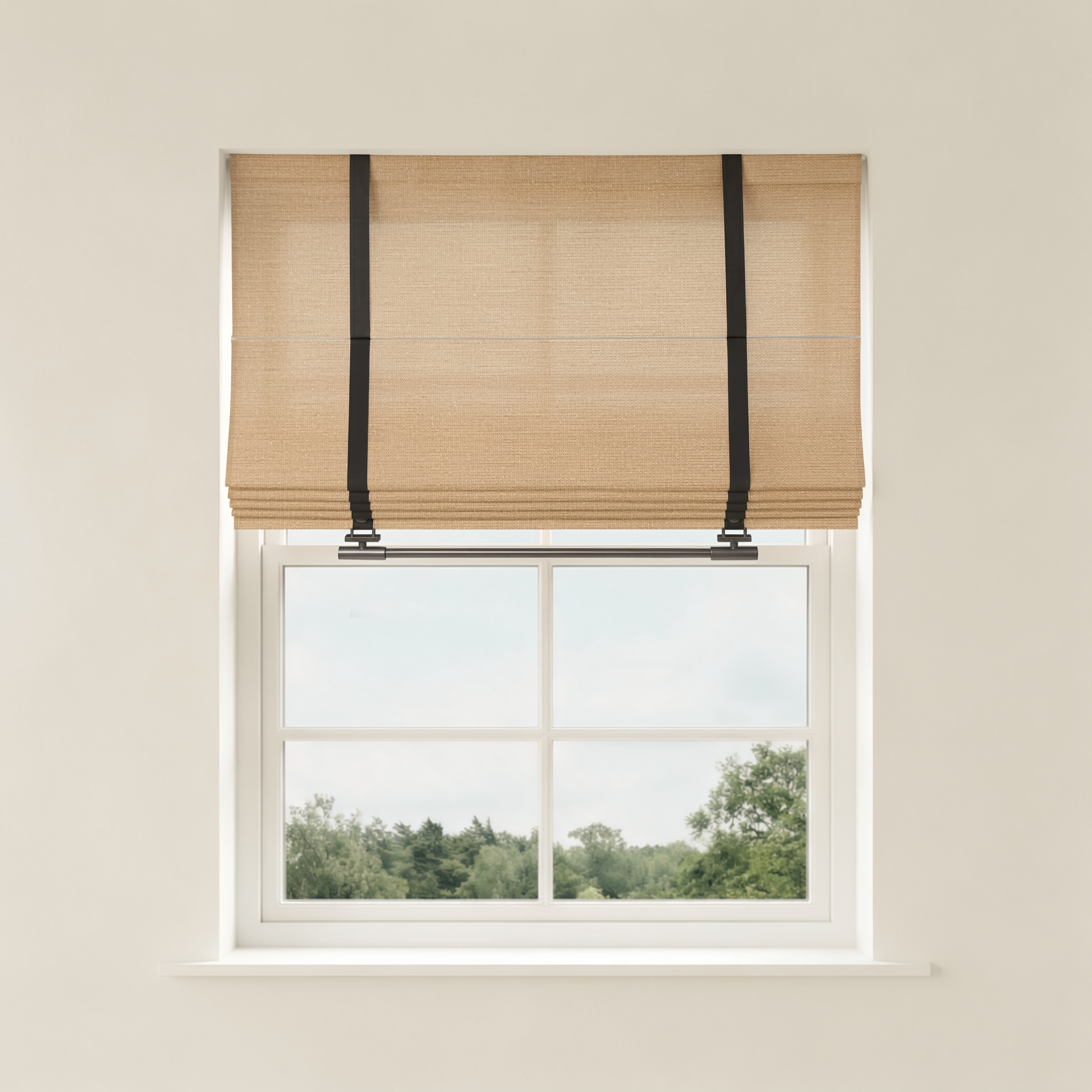 Imogen Custom Linen Roman Shades