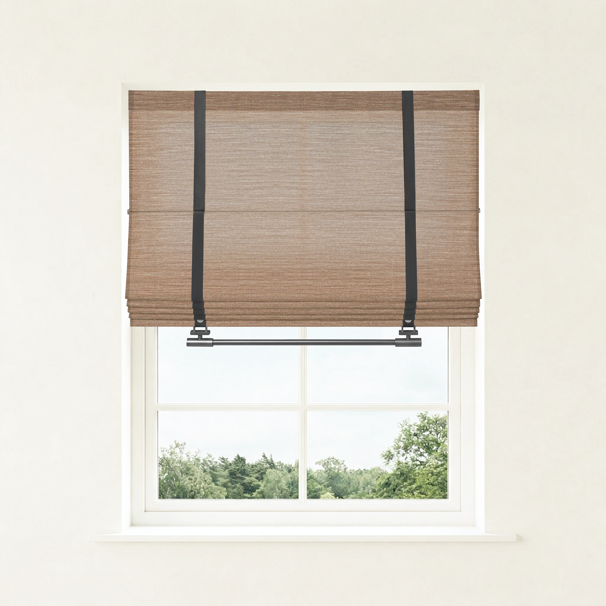 Ophelia Custom Linen Roman Shades