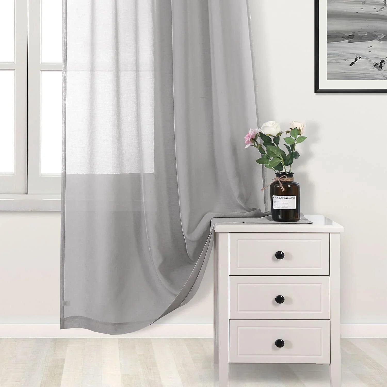DWCN Rod Pocket Sheer Curtains - DWCN Official