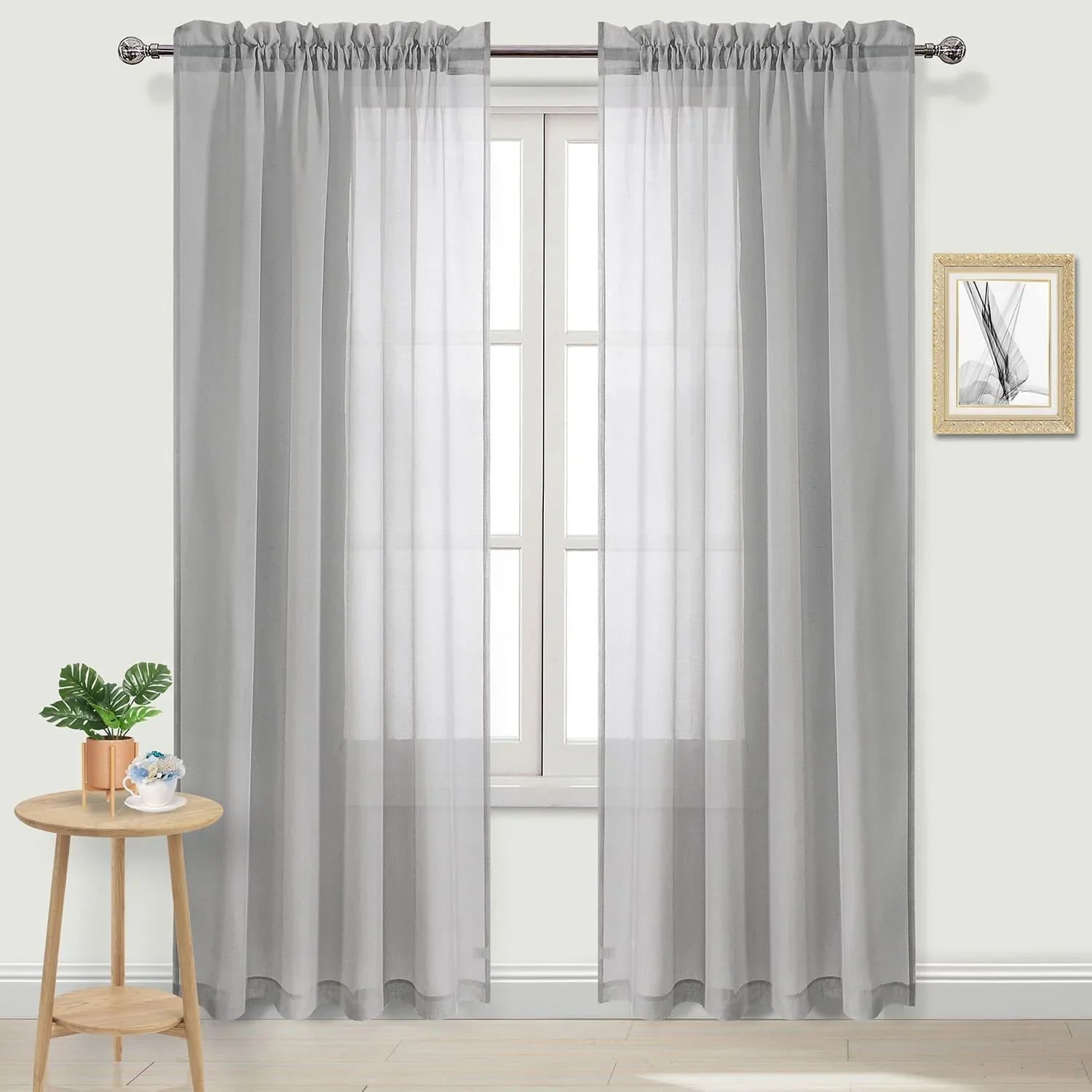 DWCN Rod Pocket Sheer Curtains - DWCN Official