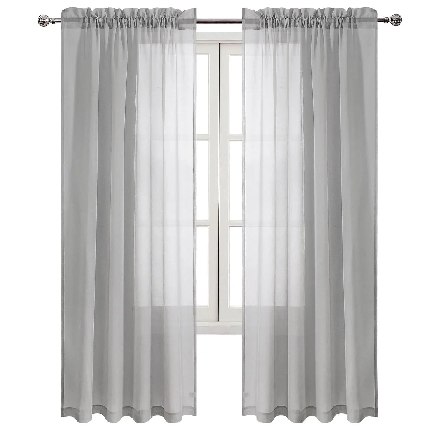 DWCN Rod Pocket Sheer Curtains - DWCN Official
