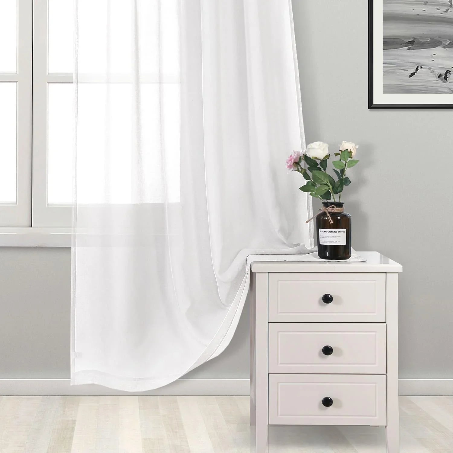DWCN Rod Pocket Sheer Curtains - DWCN Official