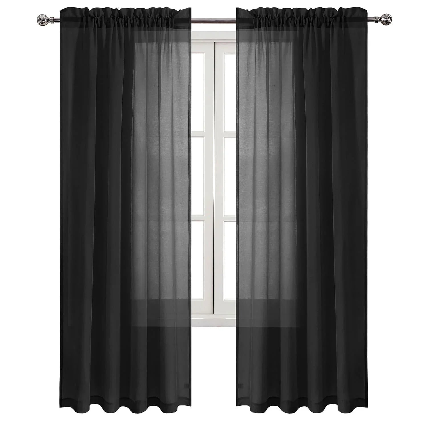 DWCN Rod Pocket Sheer Curtains - DWCN Official