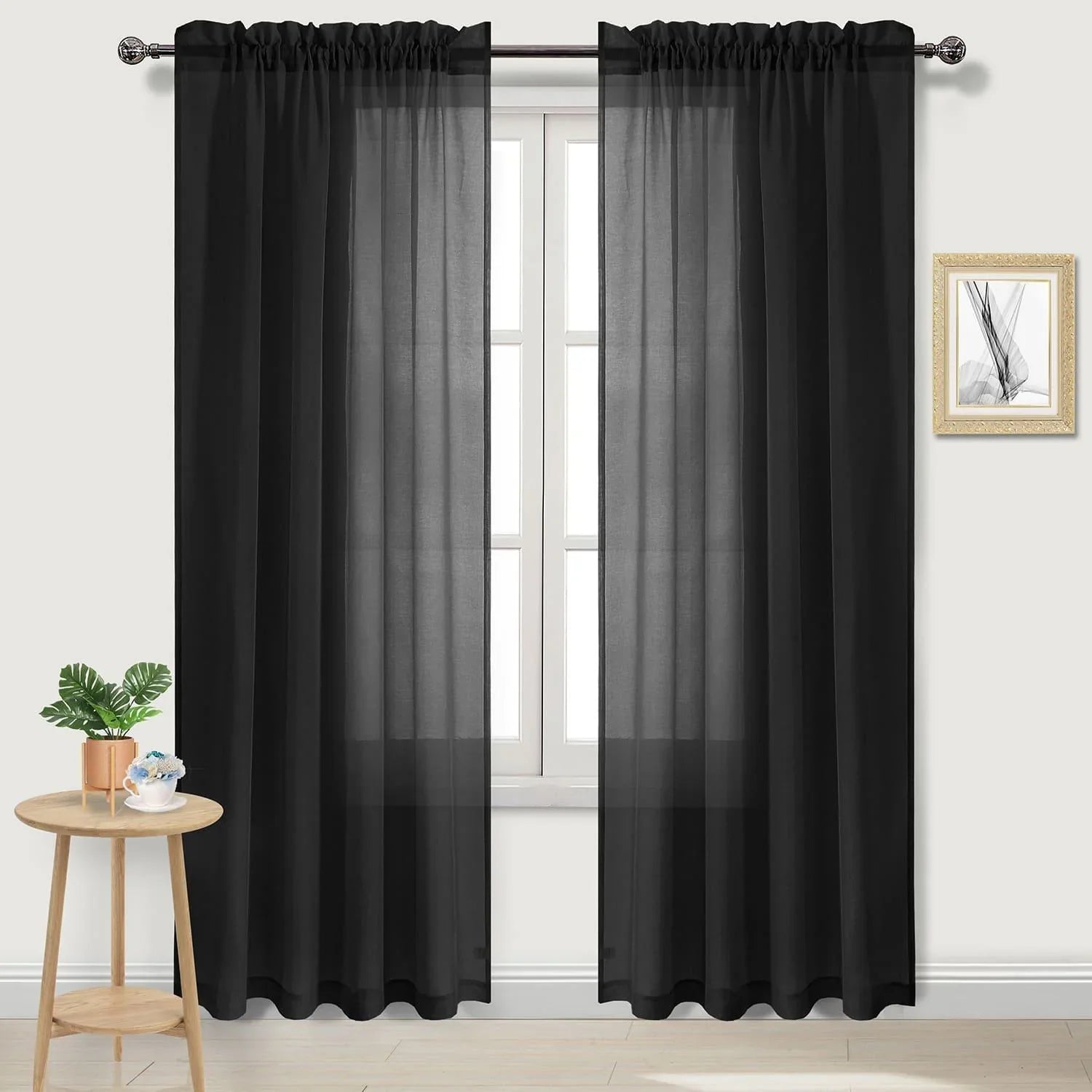 DWCN Rod Pocket Sheer Curtains - DWCN Official