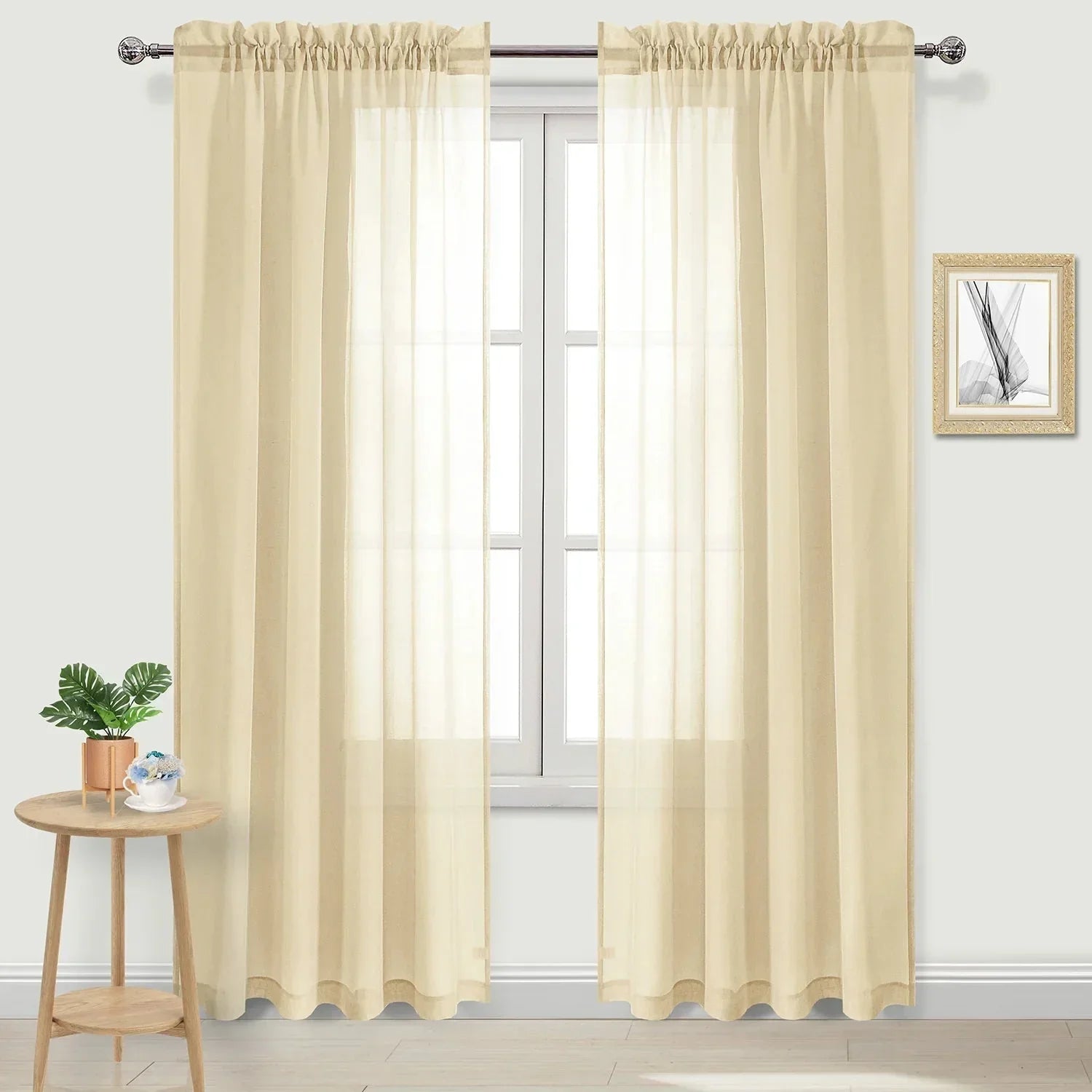 DWCN Rod Pocket Sheer Curtains - DWCN Official