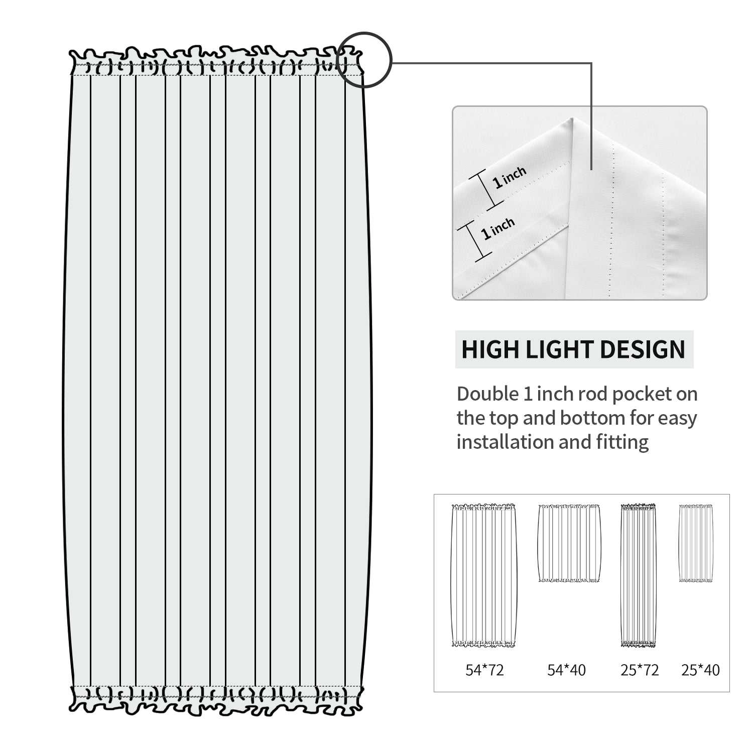 DWCN Blackout Door Curtains - DWCN Official