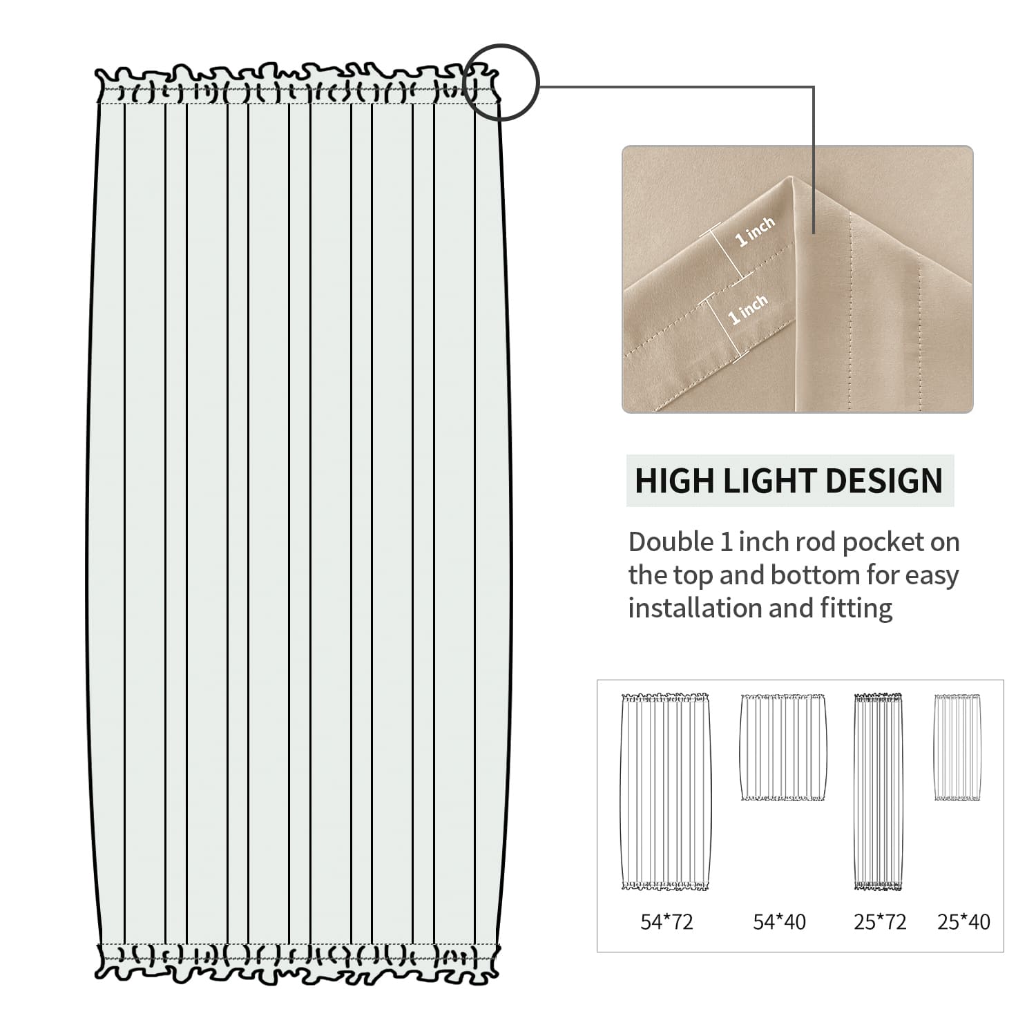 DWCN Blackout Door Curtains - DWCN Official