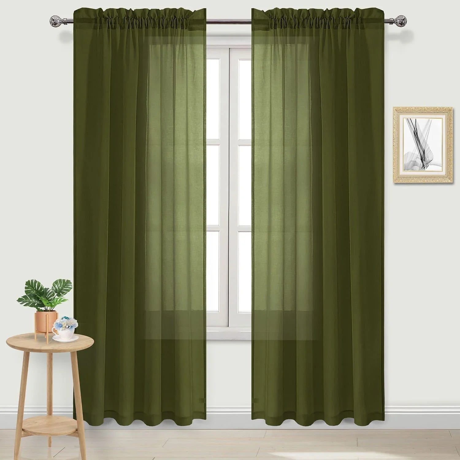 DWCN Rod Pocket Sheer Curtains - DWCN Official