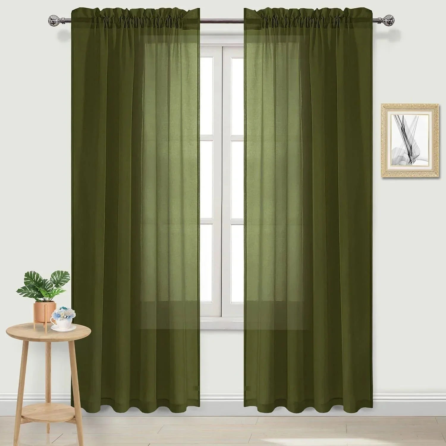 DWCN Rod Pocket Sheer Curtains - DWCN Official