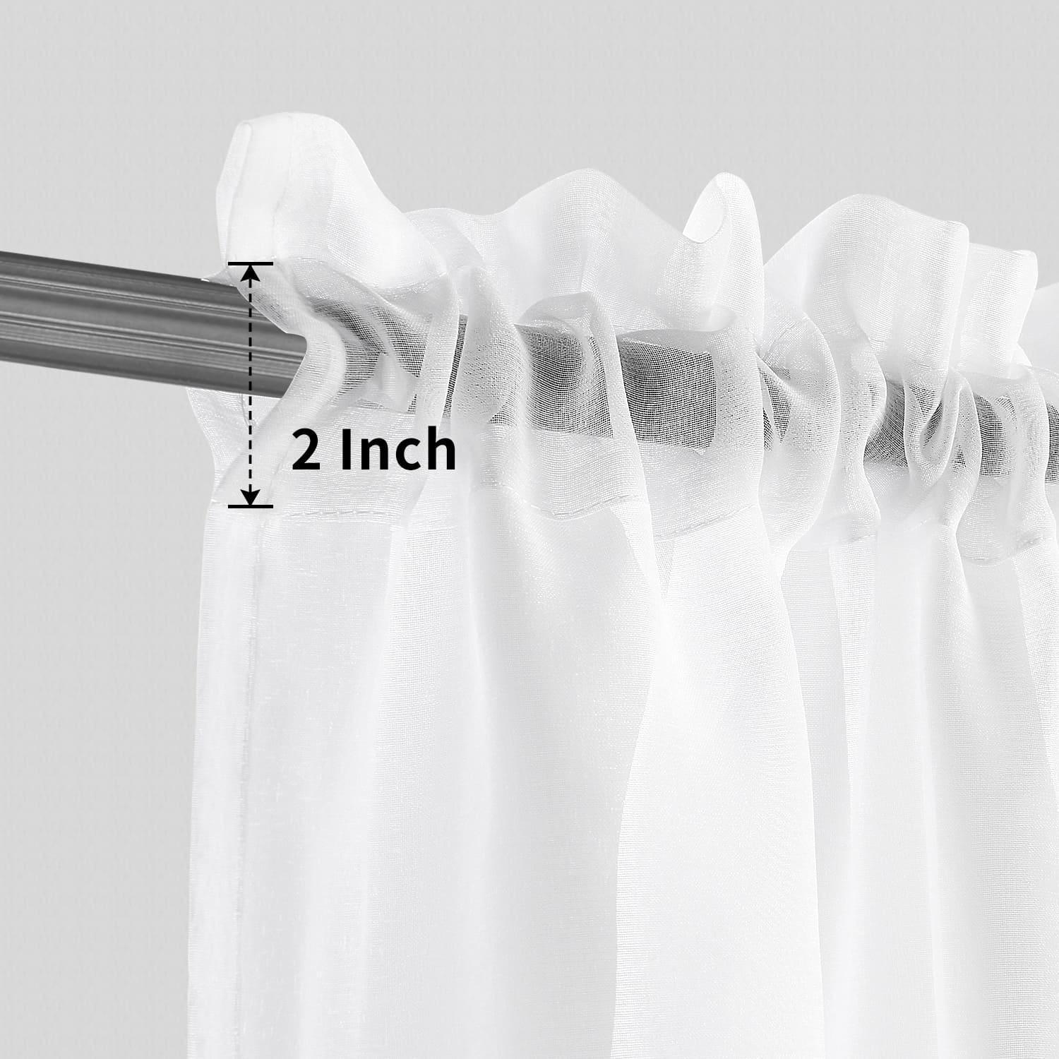 DWCN Rod Pocket Sheer Curtains - DWCN Official
