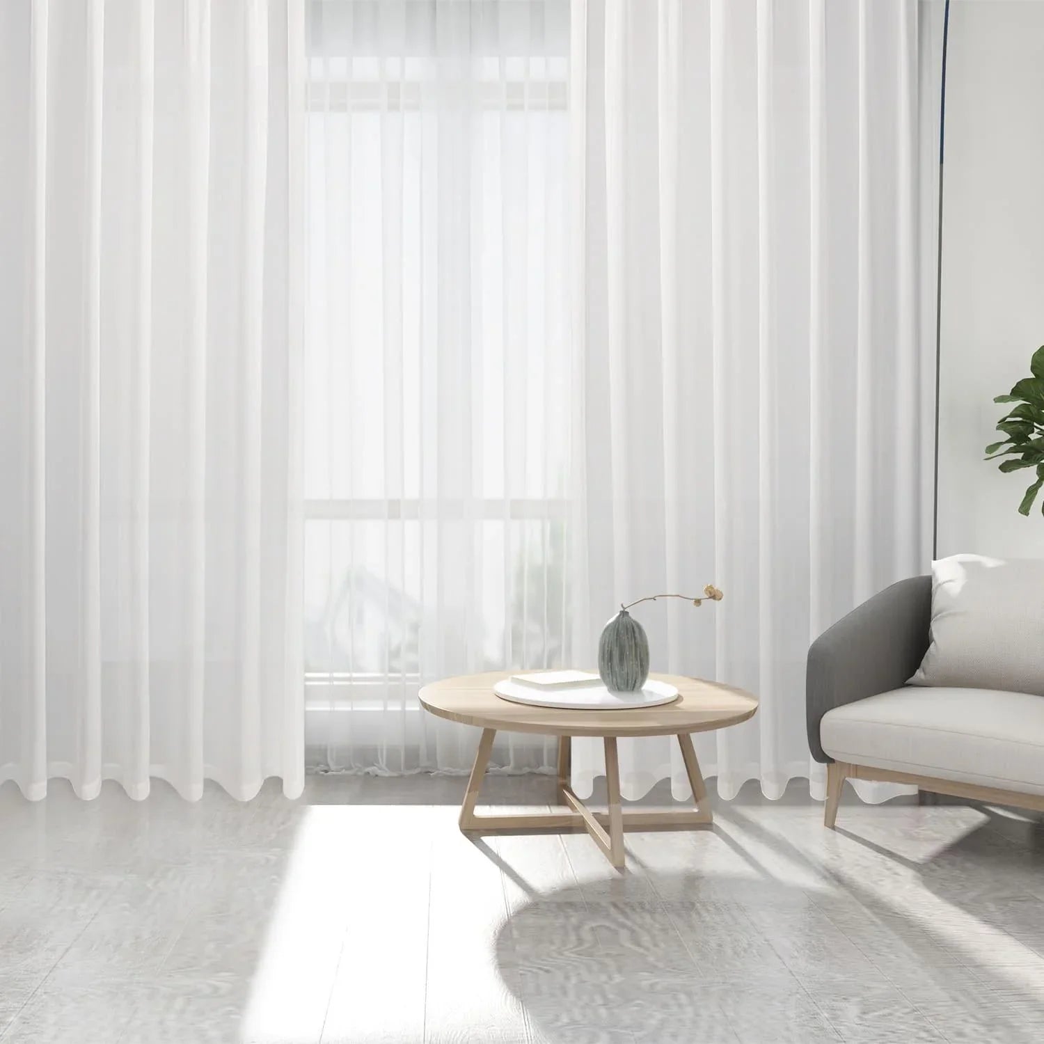 DWCN Rod Pocket Sheer Curtains - DWCN Official