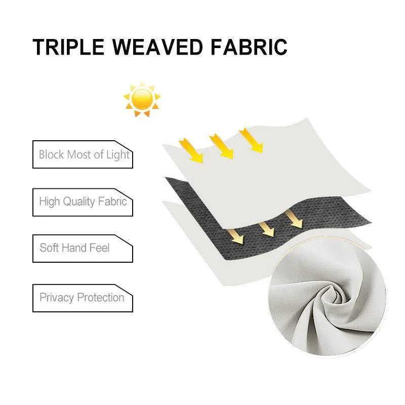 DWCN Grommet Blackout Curtains with Tiebacks - DWCN Official