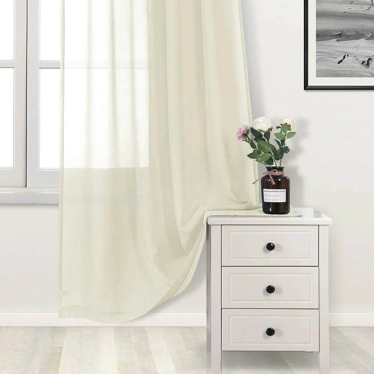 DWCN Rod Pocket Sheer Curtains - DWCN Official