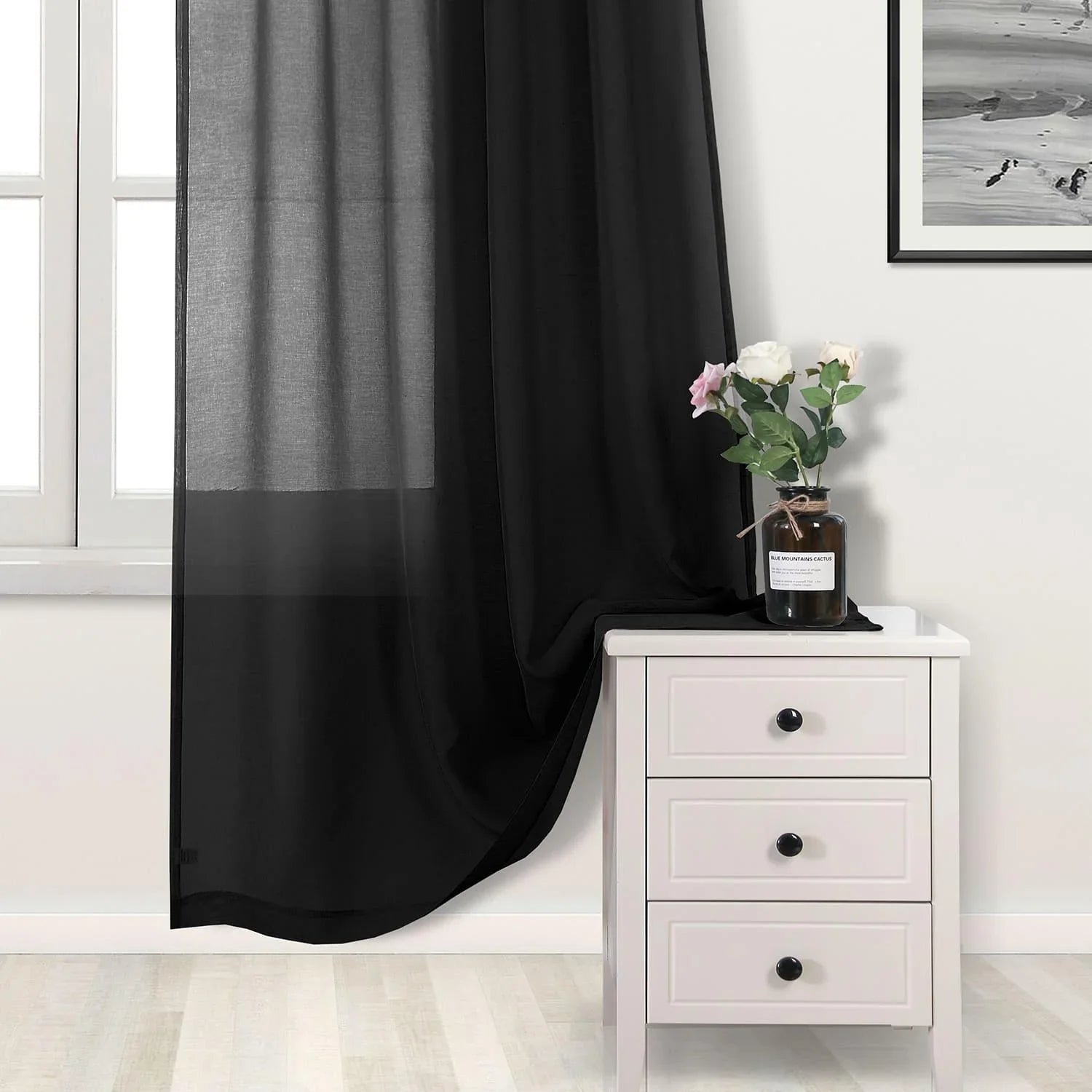 DWCN Rod Pocket Sheer Curtains - DWCN Official