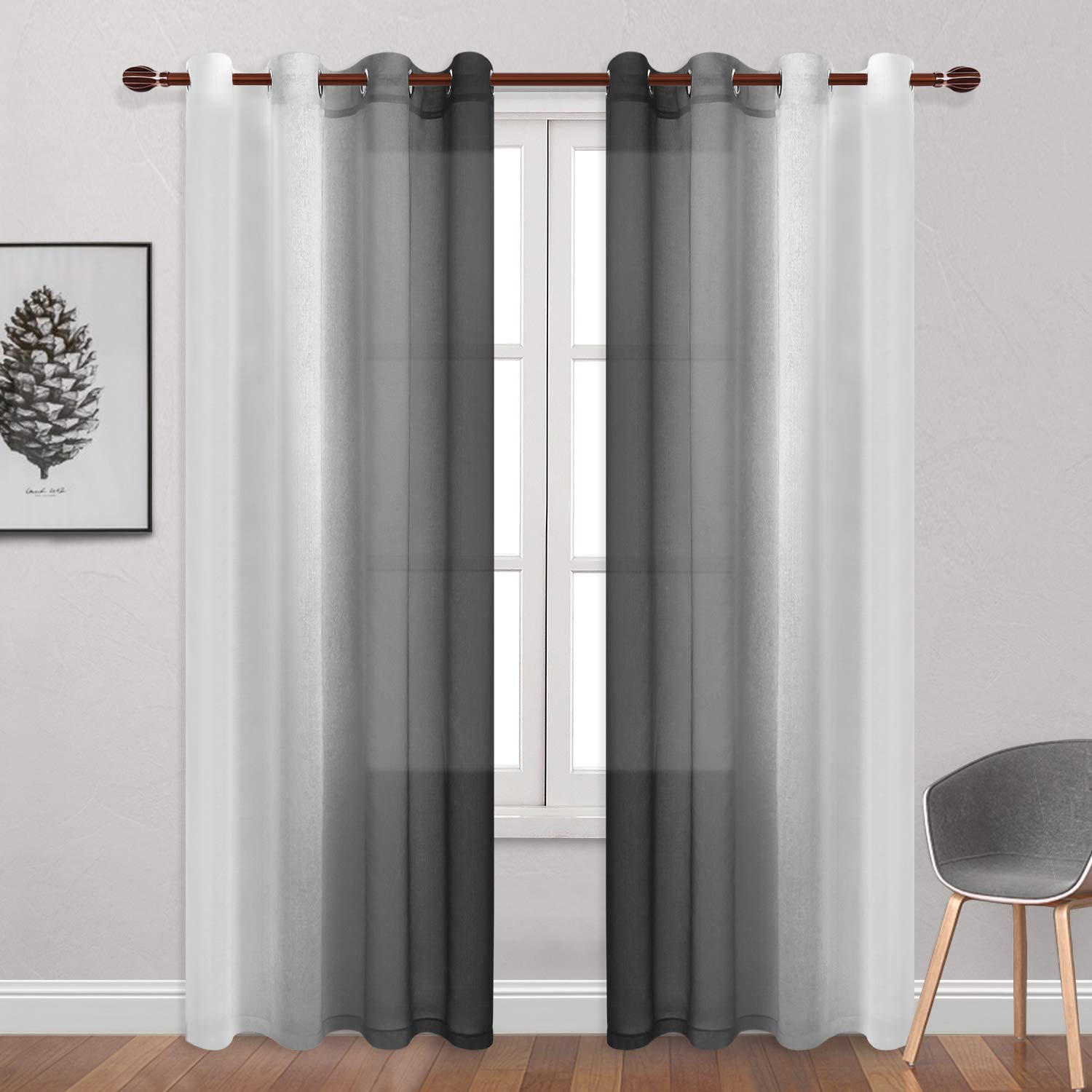 DWCN Ombre Sheer Curtains - DWCN Official