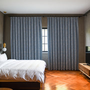 Clementine Embroidered-Pattern Pure Cotton Curtain