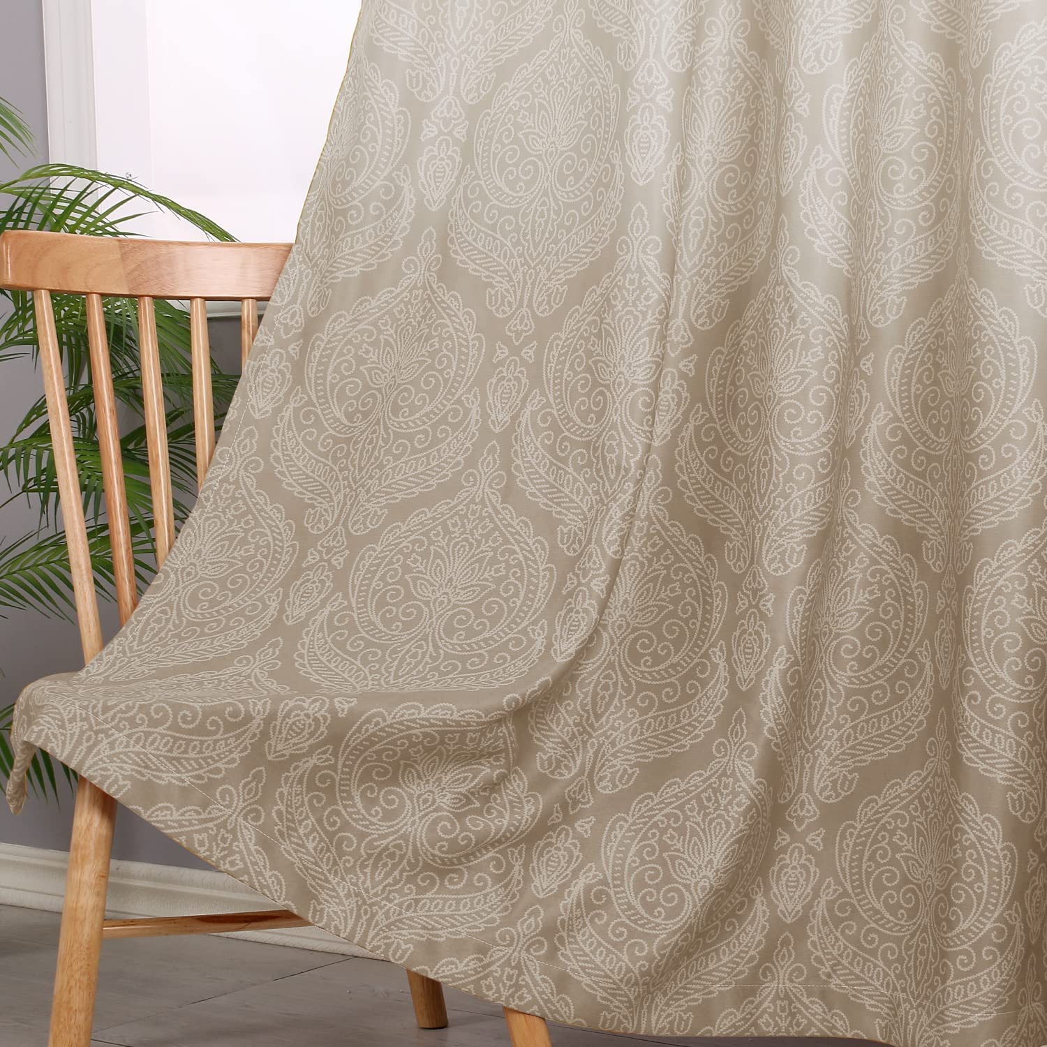 DWCN Ombre Blackout Curtains, Set of 2 Panels
