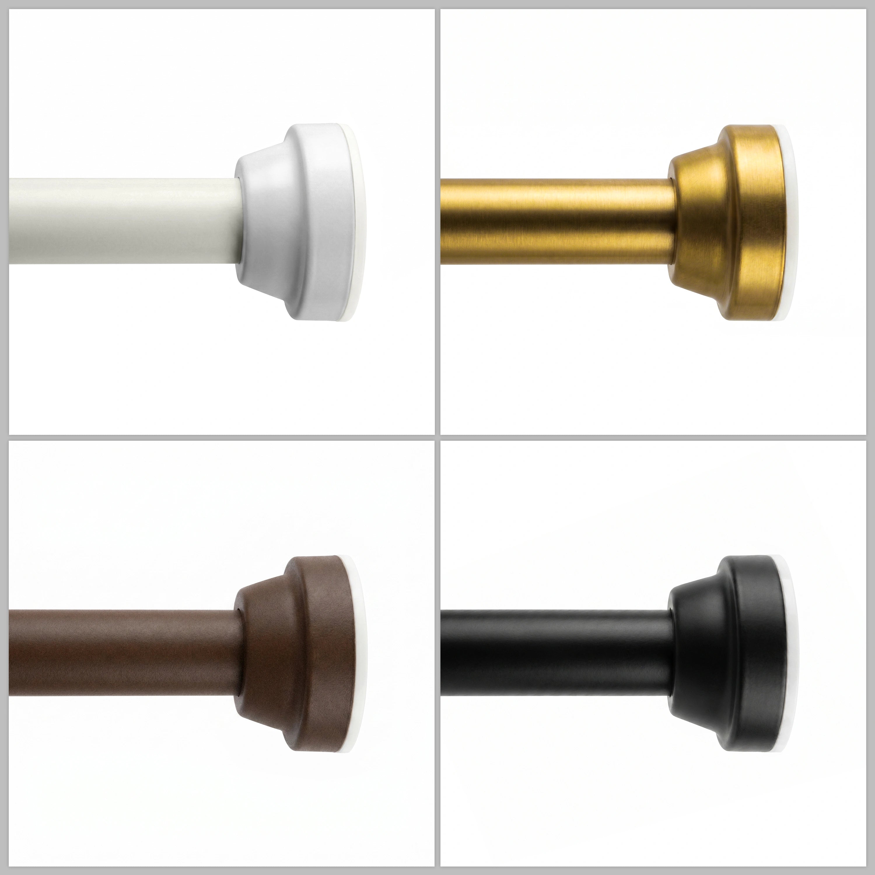 No-Drill Flexible Telescopic Curtain Rod